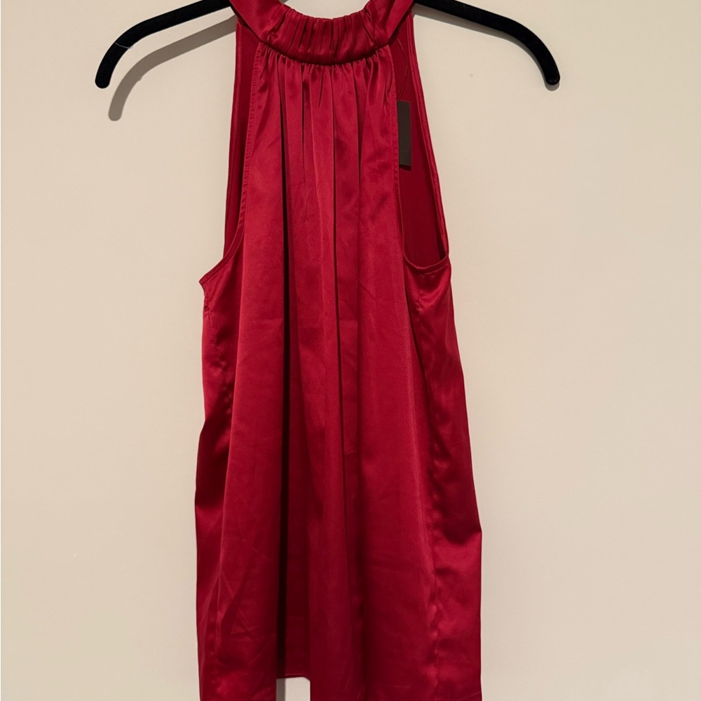 Red Sleeveless Halter Top The Limited